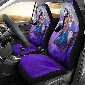 Jasmine And Aladdin Car Seat Covers Disney Cartoon Universal Fit 051012 SC2712