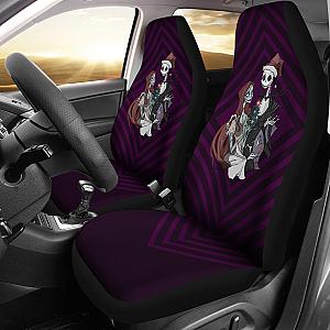 Nightmare Before Christmas Cartoon Car Seat Covers - Jack Skellington And Sally Xmas Night Seat Covers Ci101403 SC2712