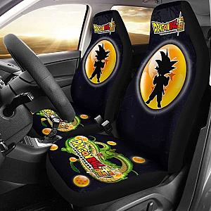 Goku Fighting Shenron Dragon Ball Anime Car Seat Covers 4 Universal Fit 051012 SC2712