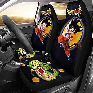 Goku Kick Shenron Dragon Ball Anime Car Seat Covers 2 Universal Fit 051012 SC2712