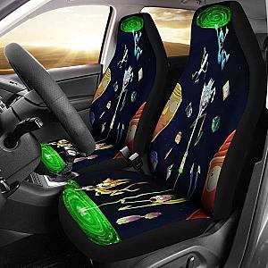 Rick And Morty Running &amp; Patterns Car Seat Covers Universal Fit 051012 SC2712
