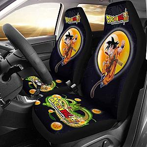Goku Fighting Shenron Dragon Ball Anime Car Seat Covers 5 Universal Fit 051012 SC2712