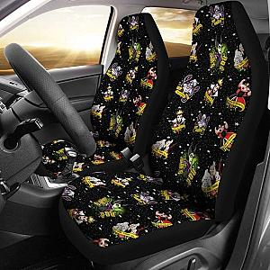 Disney Villains Patterns In Black Theme Car Seat Covers Universal Fit 051012 SC2712