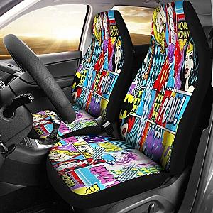 Wonder Woman Cartoon Art Cut Sences Car Seat Covers Universal Fit 051012 SC2712