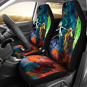 Rick And Morty Running Time Car Seat Covers Universal Fit 051012 SC2712