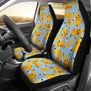Pikachu Red Seat Covers Pokemon Pattern Anime Car Seat Covers Ci102704 SC2712