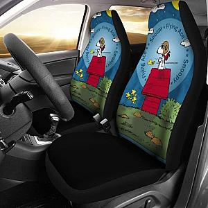 Snoopy The Flying Ace Cartoon Car Seat Covers Universal Fit 051012 SC2712