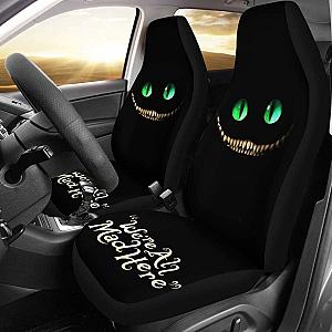We'Re All Mad Here Cheshire Cat In Black Theme Car Seat Covers Universal Fit 051012 SC2712