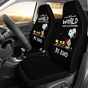 In A World Where You Can Be Anything Be Kind Snoopy Car Seat Covers Universal Fit 051012 SC2712