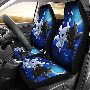 Toothless Night Fury Vs Light Fury Car Seat Covers Universal Fit 051012 SC2712