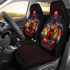 Pooh X Deadpool Car Seat Covers Universal Fit 051012 SC2712