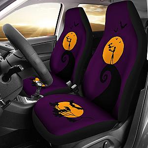 Nightmare Before Christmas Cartoon Car Seat Covers - Jack Skellington With Zero Dog On Moon Silhouette Seat Covers Ci092904 SC2712