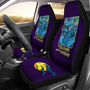 Nightmare Before Christmas Cartoon Car Seat Covers - Jack Skellington And Zero Dog Escaping Seat Covers Ci093002 SC2712
