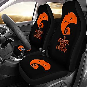 Nightmare Before Christmas Cartoon Car Seat Covers - Pumpkin And The Hill Minimal Seat Covers Ci093003 SC2712