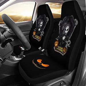 Nightmare Before Christmas Cartoon Car Seat Covers - Evil Jack Skellington With Crying Pumpkin Portrait Seat Covers Ci092801 SC2712