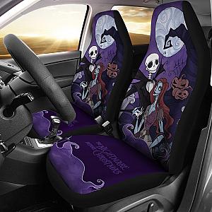 Nightmare Before Christmas Cartoon Car Seat Covers - Jack Skellington And Sally Unique Artwork Seat Covers Ci092803 SC2712