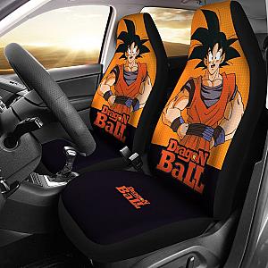 Dragon Ball Anime Car Seat Covers | Smiling Son Goku Orange Seat Covers Ci100804 SC2712