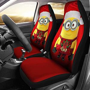Marry Christmas Minions Car Seat Covers Universal Fit 051012 SC2712