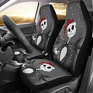 Nightmare Before Christmas Cartoon Car Seat Covers | Jack Skellington Wearing Xmas Hat Seat Covers Ci092404 SC2712