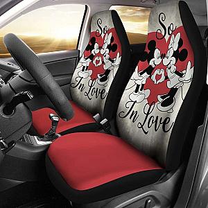 Mickey Love  Minnie Car Seat Covers Disney Cartoon Fan Gift Universal Fit 051012 SC2712