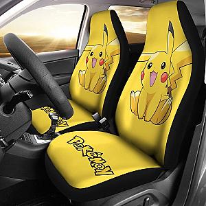 Cute Pikachu Car Seat Covers Pokemon Anime Fan Gift H200221 Universal Fit 225311 SC2712