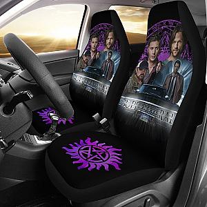 Supernatural Fan Art Car Seat Covers Movie Fan Gift H040320 Universal Fit 225311 SC2712