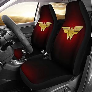 Wonder Woman Logo Car Seat Covers Movie Fan Gift H040120 Universal Fit 225311 SC2712