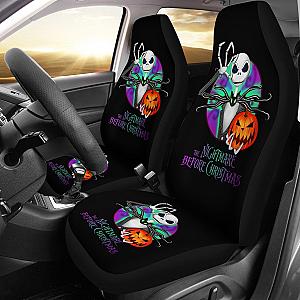 Nightmare Before Christmas Cartoon Car Seat Covers | Jack Skellington With Pumpkin Artwork Seat Covers Ci100705 SC2712