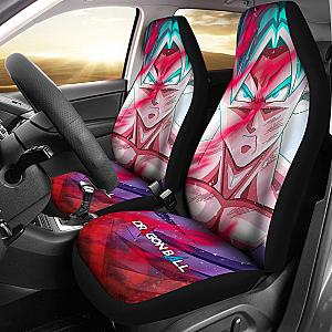 Dragon Ball Anime Car Seat Covers | Goku Portrait Blue Hair Red Blood Seat Covers Ci100801 SC2712