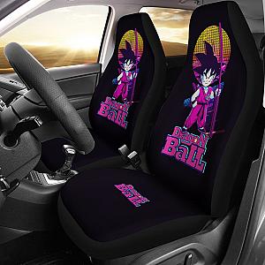 Dragon Ball Anime Car Seat Covers | Little Cute Son Goku Retrowave Seat Covers Ci100803 SC2712