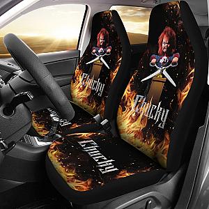 Chucky Fire Horror Halloween Car Seat Covers Chucky Horror Film Car Accesories Ci091521 SC2712
