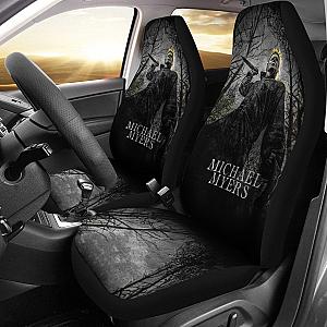 Horror Movie Car Seat Covers | Michael Myers Action In The Forest Seat Covers Ci090821 SC2712