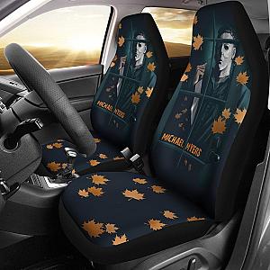 Horror Movie Car Seat Covers | Michael Myers Window Maple Leaf Patterns Seat Covers Ci090421 SC2712