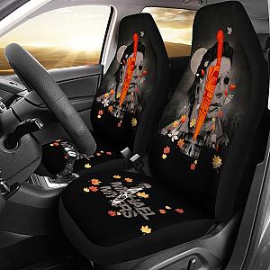 Horror Movie Car Seat Covers | Michael Myers Skull Maple Leaf Falling Seat Covers Ci090721 SC2712