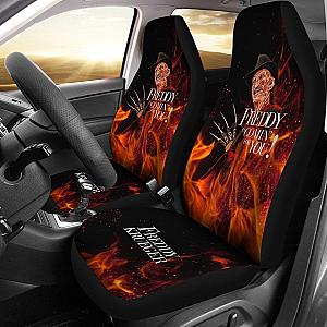 Horror Movie Car Seat Covers | Freddy Krueger Is Coming For You Fire Seat Covers Ci082621 SC2712