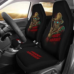 Horror Movie Car Seat Covers | Funny Freddy Krueger Wearing Glasses Seat Covers Ci083121 SC2712
