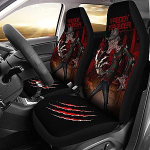 Horror Movie Car Seat Covers | Freddy Krueger Cartoon Artwork Seat Covers Ci090121 SC2712