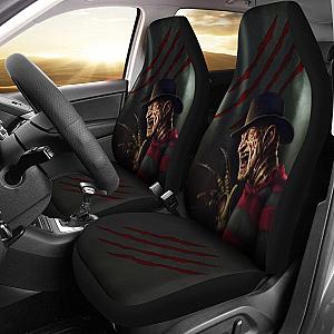 Horror Movie Car Seat Covers | Freddy Krueger Laughing Bloody Claw Seat Covers Ci082821 SC2712