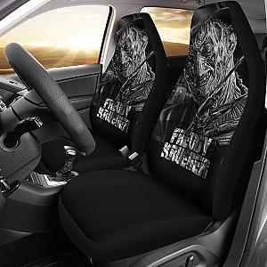 Horror Movie Car Seat Covers | Freddy Krueger Portrait Black White Seat Covers Ci083021 SC2712