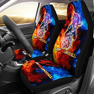 Vegeta Punch Fire Dragon Ball Anime Yellow Car Seat Covers Unique Design Ci0814 SC2712