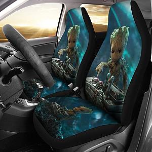 Cute Baby Groot Holder Car Seat Covers Lt03 Universal Fit 225721 SC2712