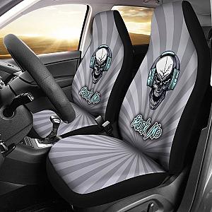 Rock Me Car Seat Covers For Skull Lovers And Music Freaks Universal Fit 225721 SC2712