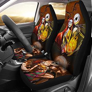 Jack &amp; Sally Nightmare Before Christmas 2 Car Seat Covers Universal Fit 225721 SC2712