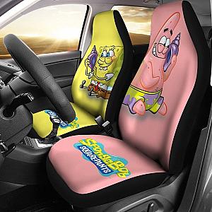 Cute Patrick Star &amp; Spongebob Car Seat Covers Lt04 Universal Fit 225721 SC2712