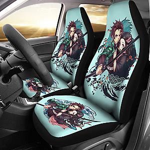Tanjiro &amp; Nezuko Car Seat Covers Demon Slayer Anime Seat Covers Ci0606 SC2712