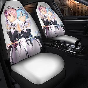 Ram And Rem Re Zero Starting Life In Another World Best Anime 2020 Seat Covers Amazing Best Gift Ideas 2020 Universal Fit 090505 SC2712