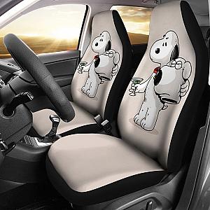 Snoopy X Brian Car Seat Covers Amazing Best Gift Ideas 2020 Universal Fit 090505 SC2712