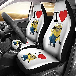 I Heart Minion 2020 Seat Covers Amazing Best Gift Ideas 2020 Universal Fit 090505 SC2712