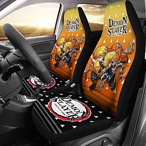 Demon Slayer Zenitsu Uniform Car Seat Covers Anime Universal Fit 194801 SC2712