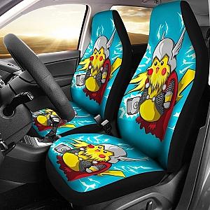 Funny Pikathor Car Seat Covers For Thor And Pika Fan Universal Fit 194801 SC2712